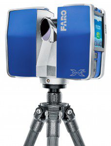 The FARO Laser Scanner Focus X 330 has a range of 330 meters.