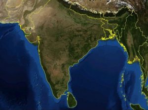 Satellite mapping is helping to monitor and raise awareness of India’s rapid loss of agricultural land. (Credit: University of Omaha)